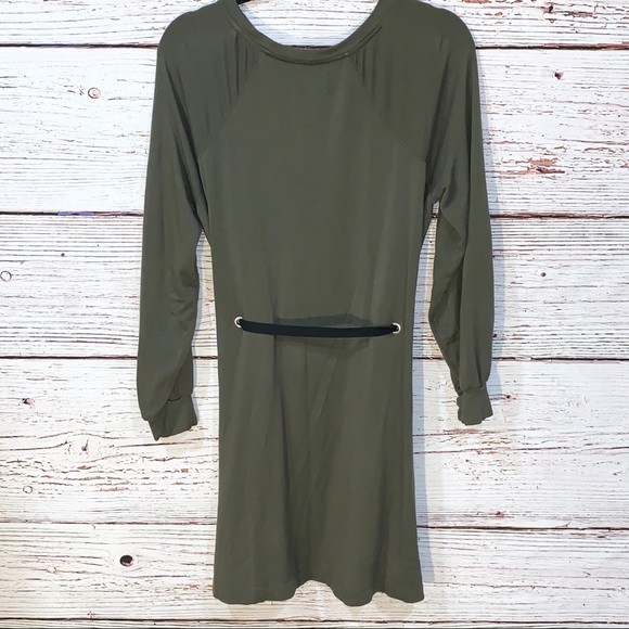Lou & Grey Tie-waist Dress Green Size Medium - Picture 2 of 10